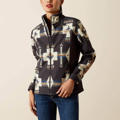 Ariat Womens Logo Softshell Print Jacket