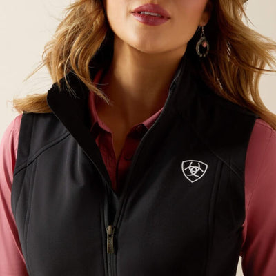 Ariat Womens Logo Softshell Vest Black - 10062786