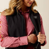 Ariat Womens Logo Softshell Vest Black - 10062786