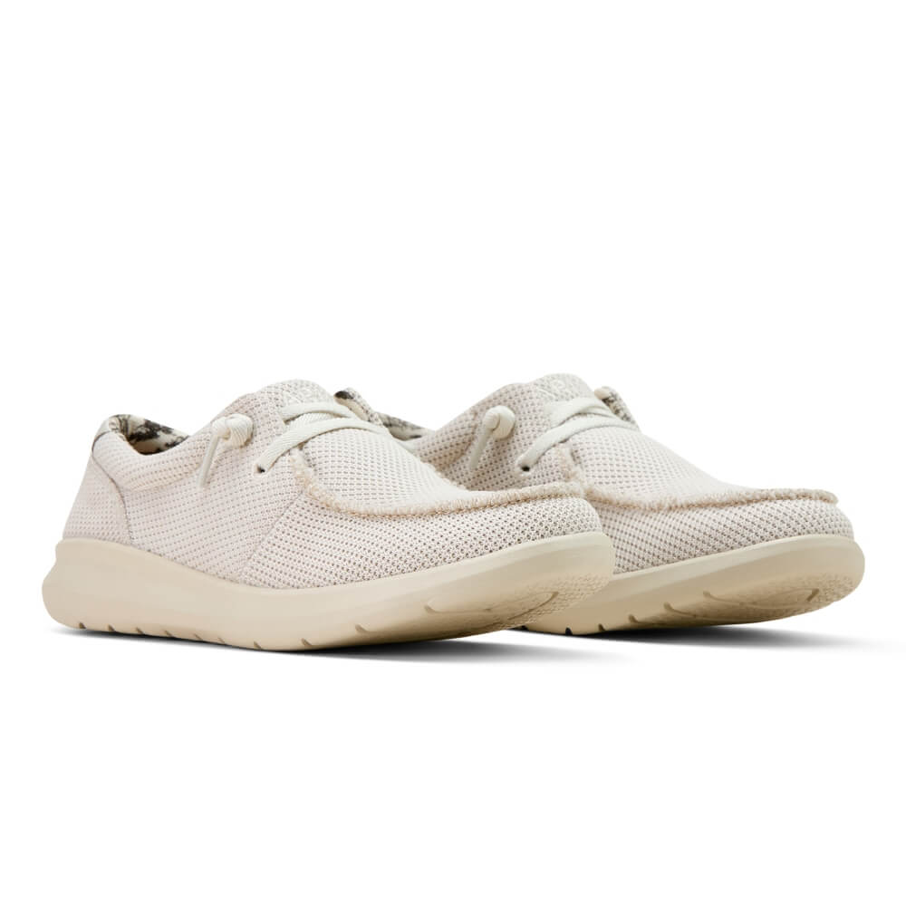 Ariat Womens Mesh Hilo Shoes Cream - 10061254