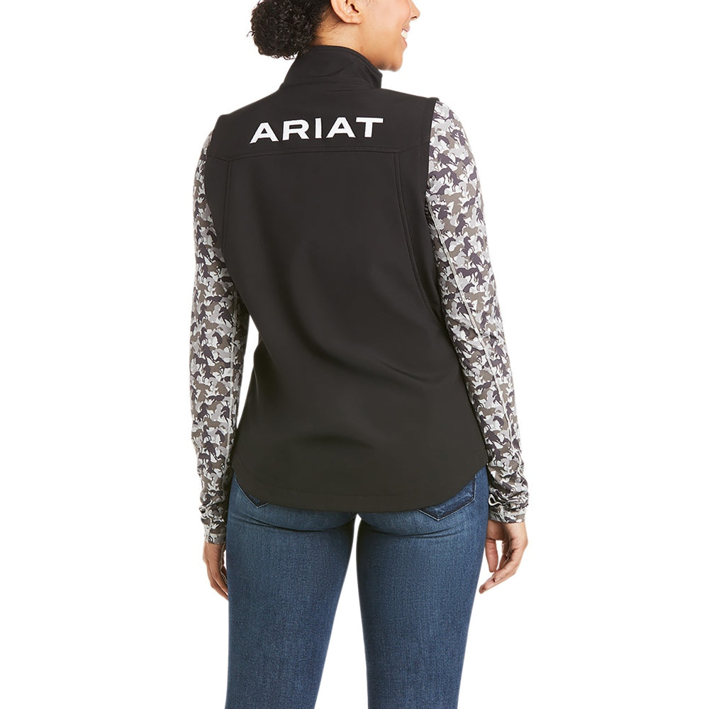 Ariat Womens New Team Black Softshell Vest - 10020762