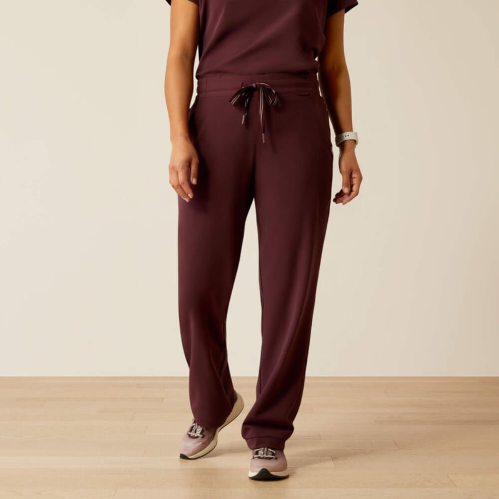 Ariat Womens Nightingale Utility Stretch Scrub Pant Winetasting - 10039952