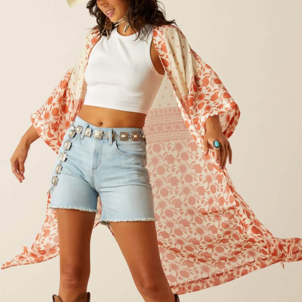 Ariat Womens Paige Duster Senora Border Print - 10060385