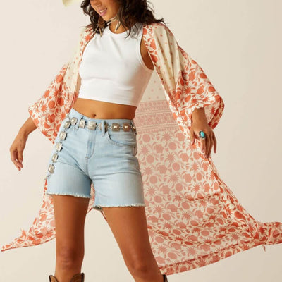 Ariat Womens Paige Duster Senora Border Print - 10060385