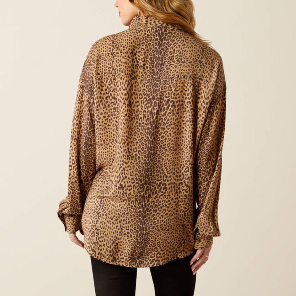 Ariat Womens Relaxed Leopard Shirt