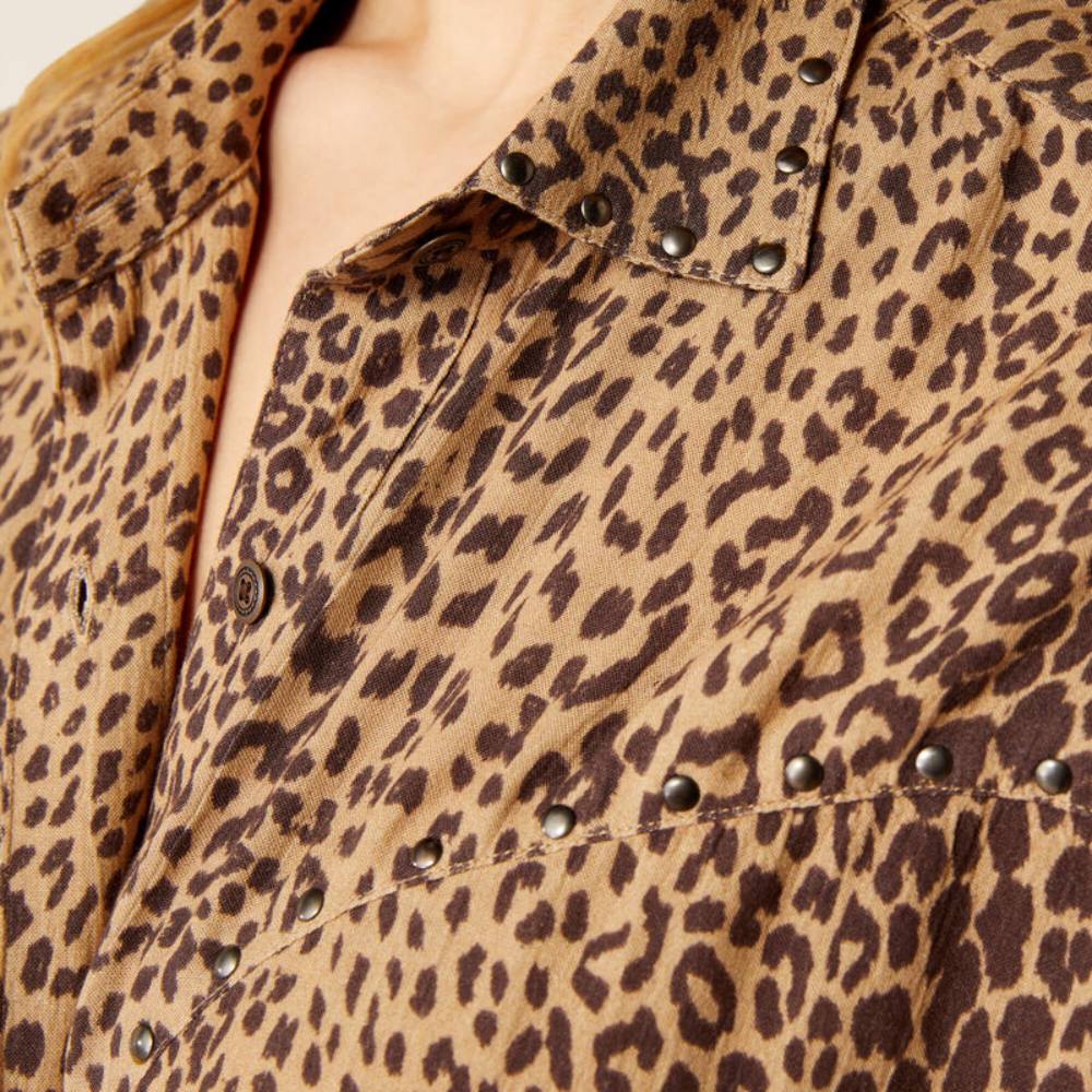 Ariat Womens Relaxed Leopard Shirt