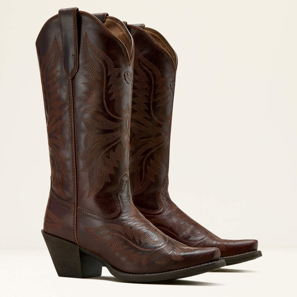 Ariat Womens Round Up Collins Western Boots | Mahogany