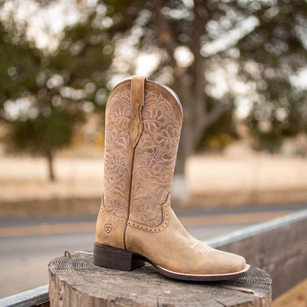 Ariat Womens Round Up Remuda Western Boots Brown Bomber - 10019906