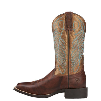 Ariat Womens Round Up Wide Square Toe Boots