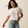Ariat Womens Saddle Up T-Shirt Sea Salt - 10073553
