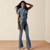 Ariat Womens Spirit of Soul T-Shirt Light Washed Indigo - 10073552