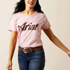 Ariat Womens Spur Script T-Shirt Dusty Pink - 10063761