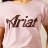 Ariat Womens Spur Script T-Shirt Dusty Pink - 10063761