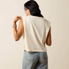 Ariat Womens Steer Skull Landscape T-Shirt Faded Ivory - 10078378