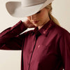 Ariat Womens Team Kirby Stretch Shirt Zinfandel - 10039458