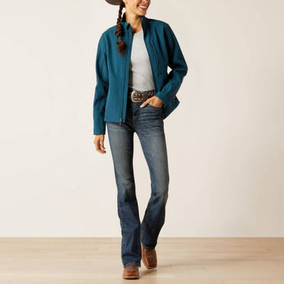 Ariat Womens Team Patriot Softshell Jacket Reflecting Pond - 10046566