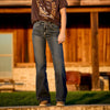 Ariat Womens Trouser Perfect Rise Aisha Wide Leg Jeans