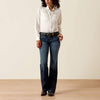 Ariat Womens Trouser Stretch Entwined Wide Leg Jeans Marine - 10025302