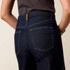 Ariat Womens Ultra High Rise Jazmine Super Wide Jeans Rinse - 10076004