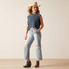 Ariat Womens Ultra High Rise Tomboy Straight Jeans Mykonos - 10045187