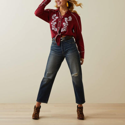 Ariat Womens Ultra High Rise Tomboy Jeans Bora Bora - 10045188