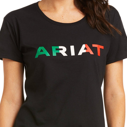 (取寄) アリアット レディース バーティカル ロゴ T-シャツ Ariat womenertical Ariat Ladies T-Shirt 10052041 – Haegles Western Wear