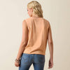 Ariat Womens Wild Roper Tank Top Orange Chiffon - 10073515