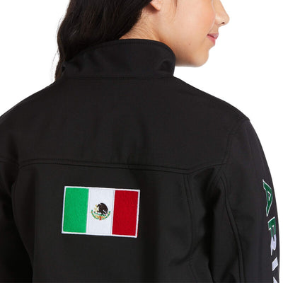 Ariat Kids New Team Mexico Black Softshell Jacket