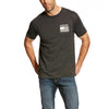 Ariat Mens Charcoal Grey Logo Flag T-Shirt 