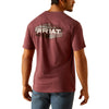 Ariat Mens Quadrant Burgundy T-Shirt