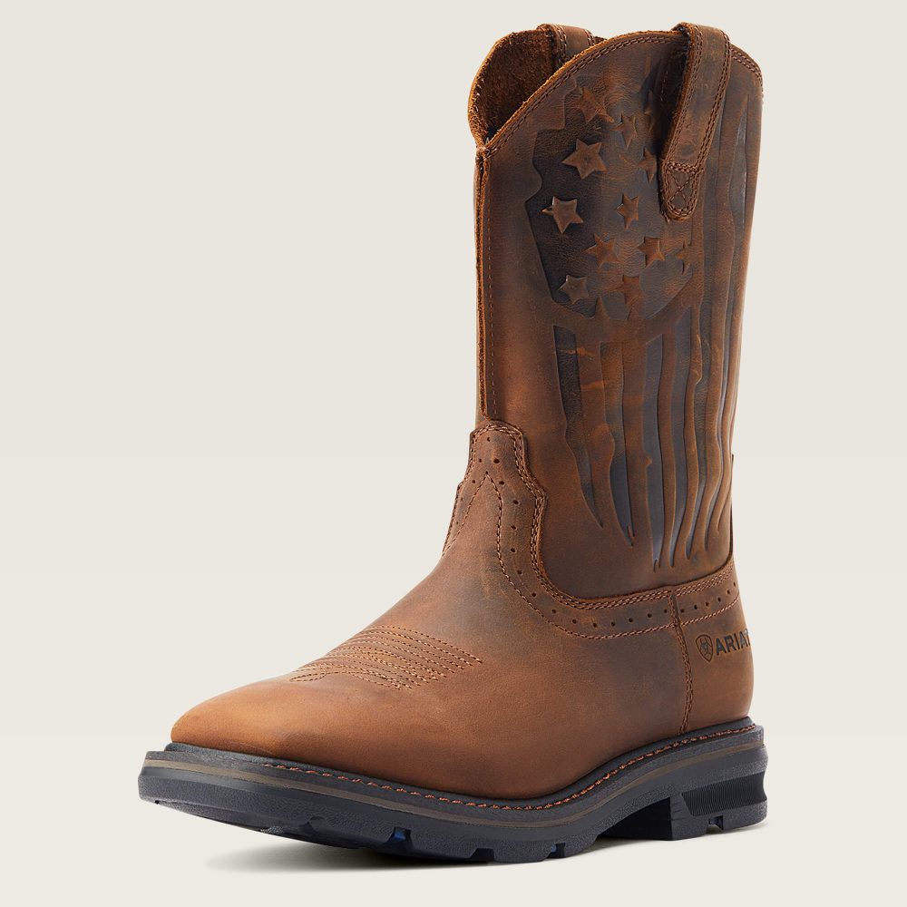 Ariat Mens Sierra Shock Shield Patriot Work Boots – Starr Western Wear