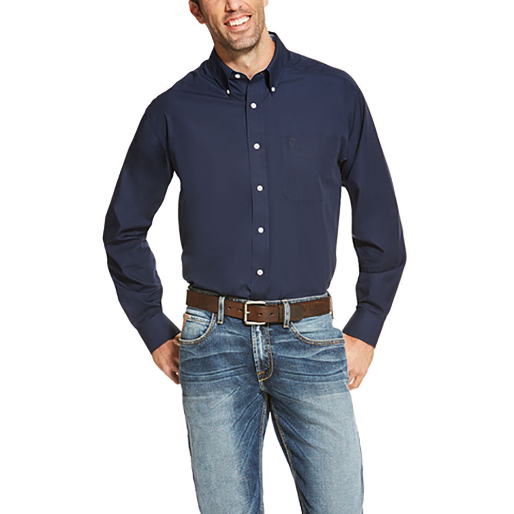Ariat Mens Wrinkle Free Solid Shirt