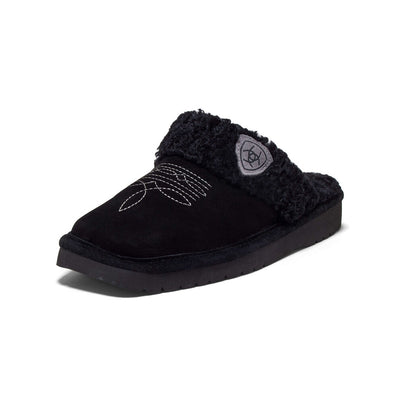 Ariat Womens Jackie Black Square Toe Slippers