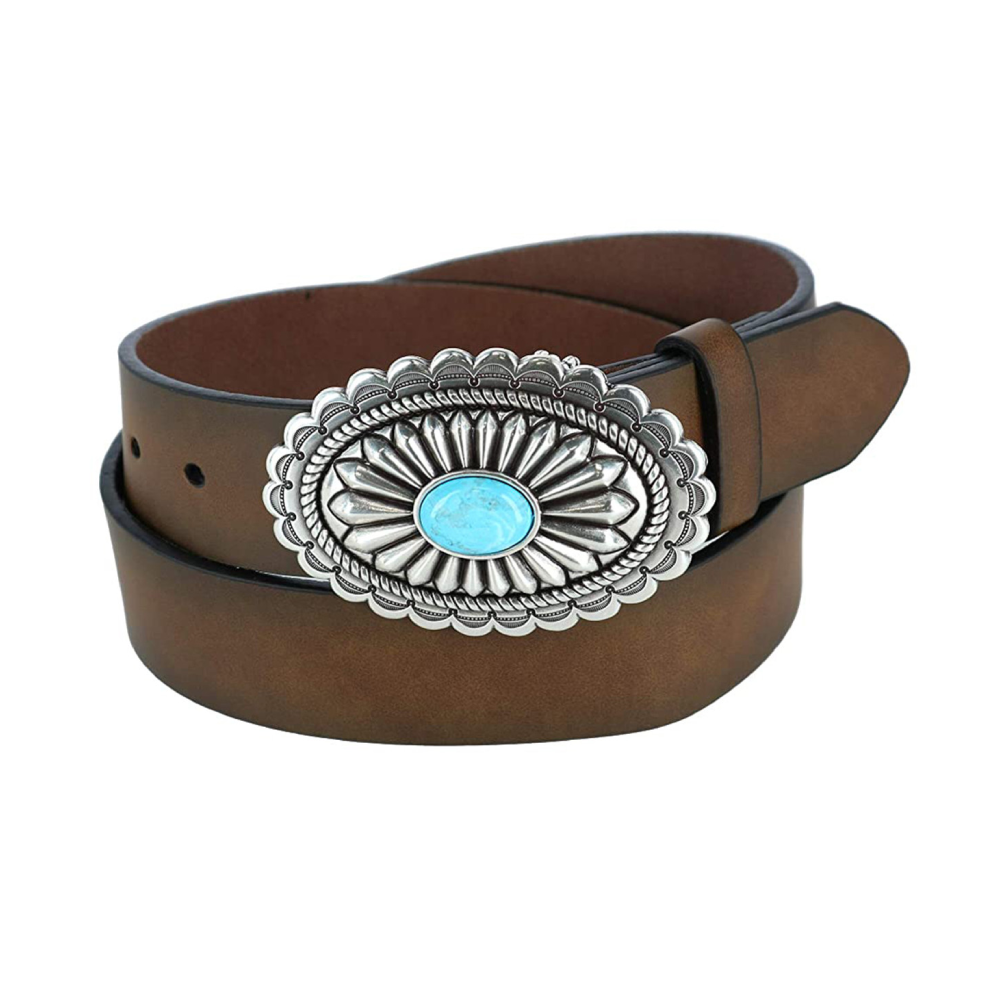 Ariat Womens Turquoise Brown Belt - A1512002
