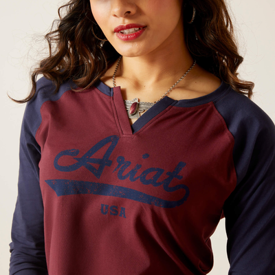 Ariat Womens Split Neck T-Shirt