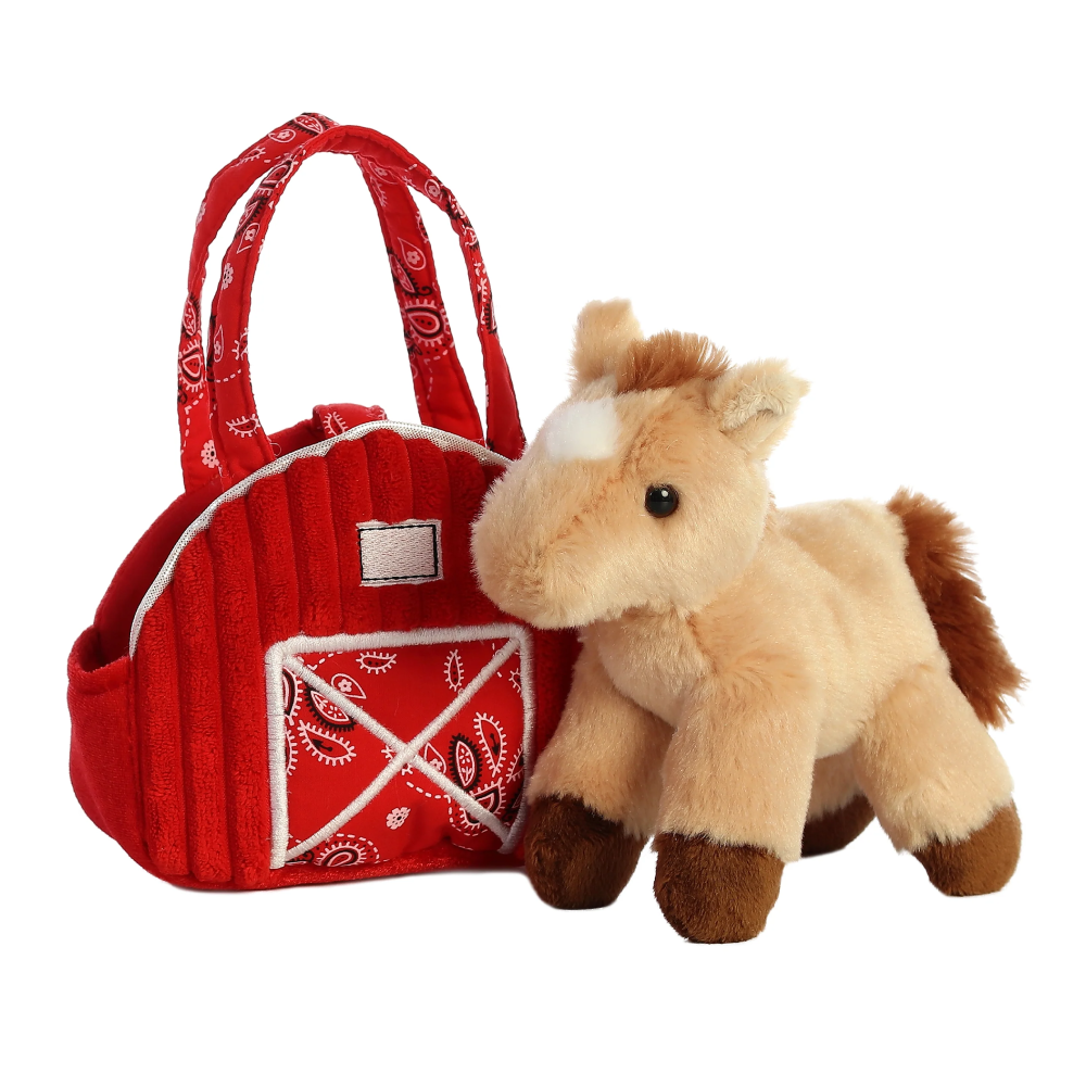 Aurora Fancy Pals 7 Red Barn Horse Pet Carrier