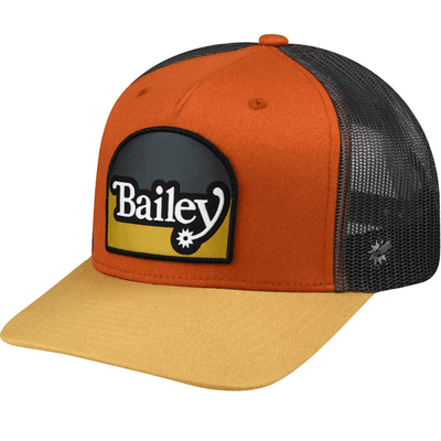 Bailey Mens Paine Trucker Snapback Cap Bombay Brown