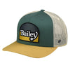 Bailey Mens Paine Trucker Snapback Cap Forest Green - S23BA4-GREEN