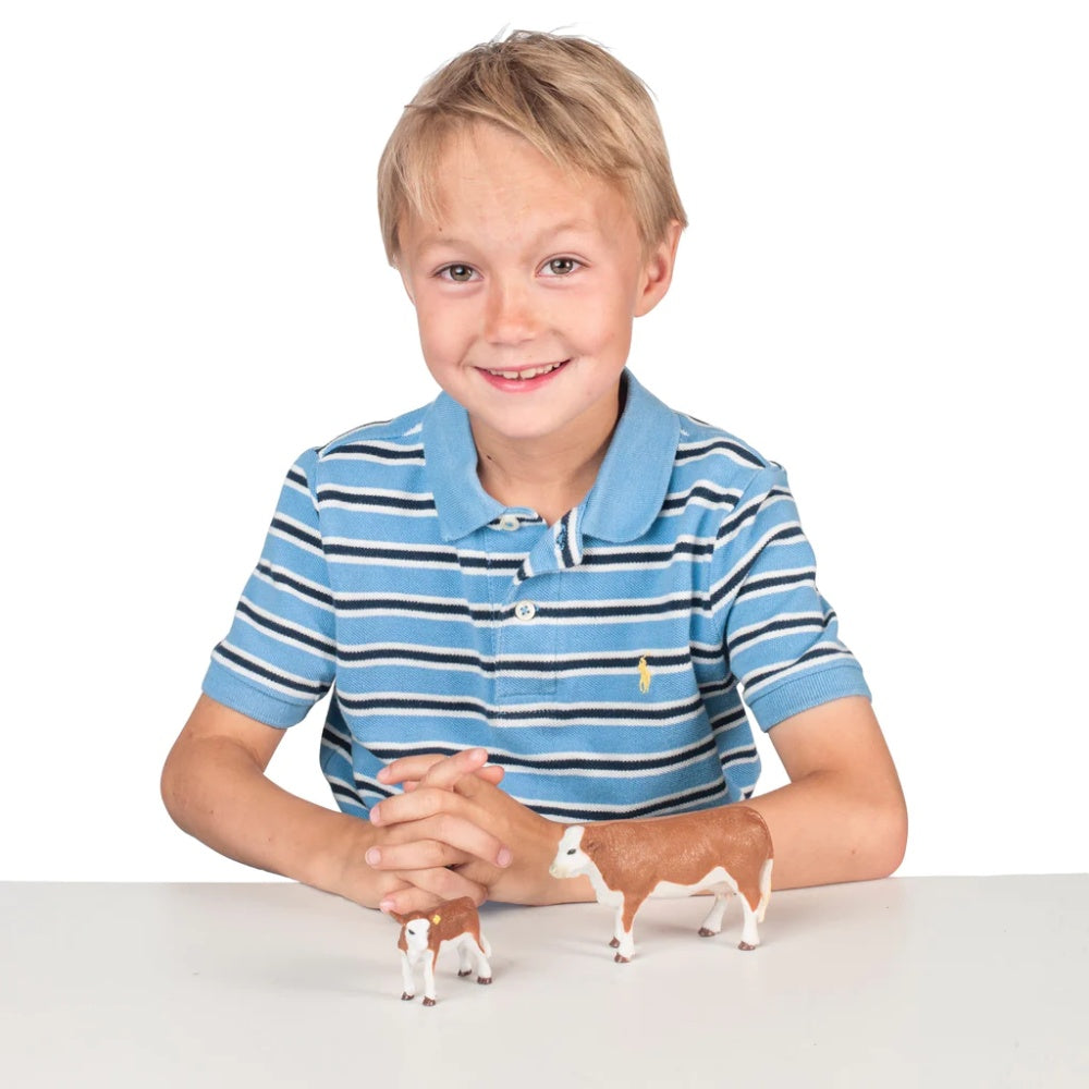 Big Country Farm Kids Hereford Cow & Calf - 403