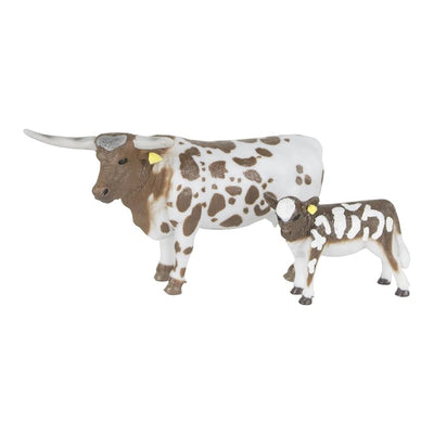Big Country Farm Kids Longhorn Cow & Calf - 405