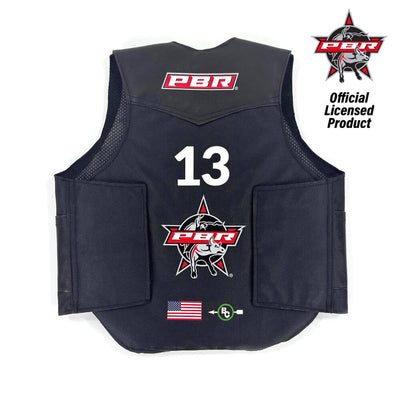 Big Country Farm PBR® Rider Vest Black - 477
