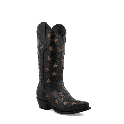 Black Star Womens Marfa Leather Boots Black - WBSN012