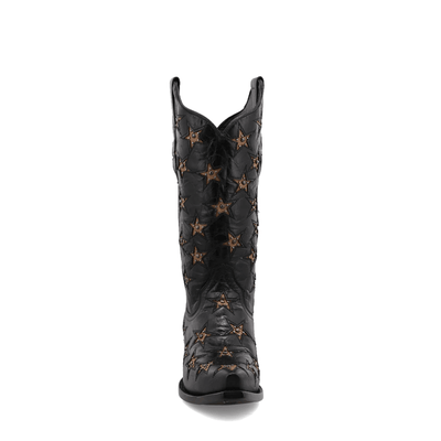 Black Star Womens Marfa Leather Boots Black - WBSN012