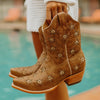 Black Star Womens Marfa Western Boots Caramel - WBSN030