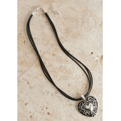 Blazin Roxx Womens Silver Heart Jewelry Set