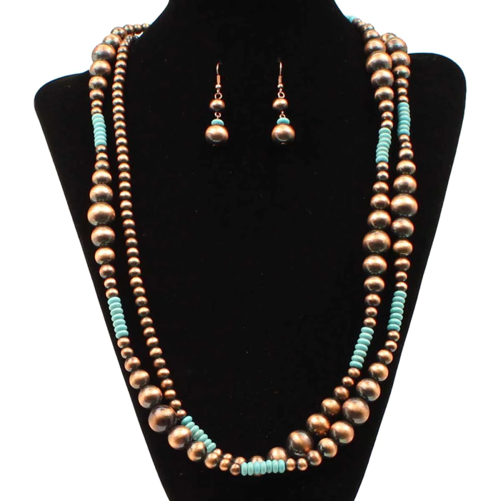 Blazinn Roxx Navajo Copper Jewelry Set