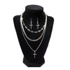 Blazin Roxx Womens Chain Cross Jewelry Set - 301000836