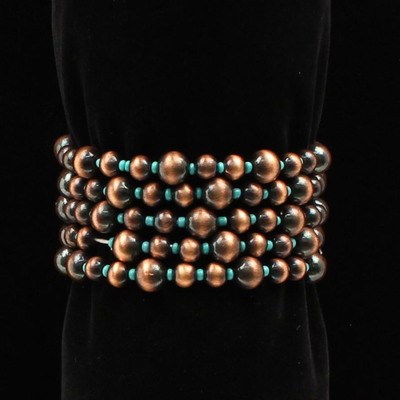 Blazin Roxx Womens Copper Navajo Pearls Bracelet - 30920