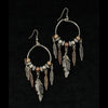 Blazin Roxx Womens Feather Hook Earrings