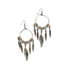 Blazin Roxx Womens Feather Hook Earrings - 30754